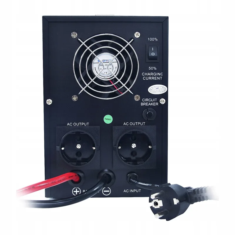 Zasilacz awaryjny UPS 1000 VA / 700 W, czysty sinus, 12 V, do pieca CO — zdjęcie 3
