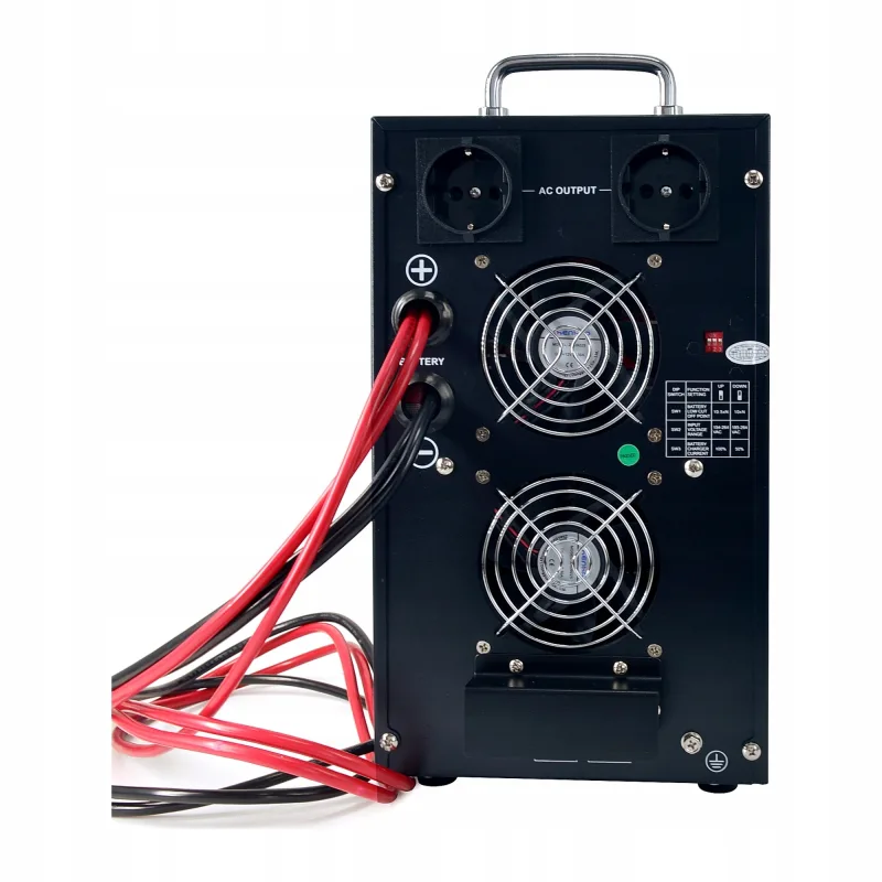 Zasilacz awaryjny UPS 2000 VA / 1400 W, czysty sinus, 24 V, do pieca CO — zdjęcie 4